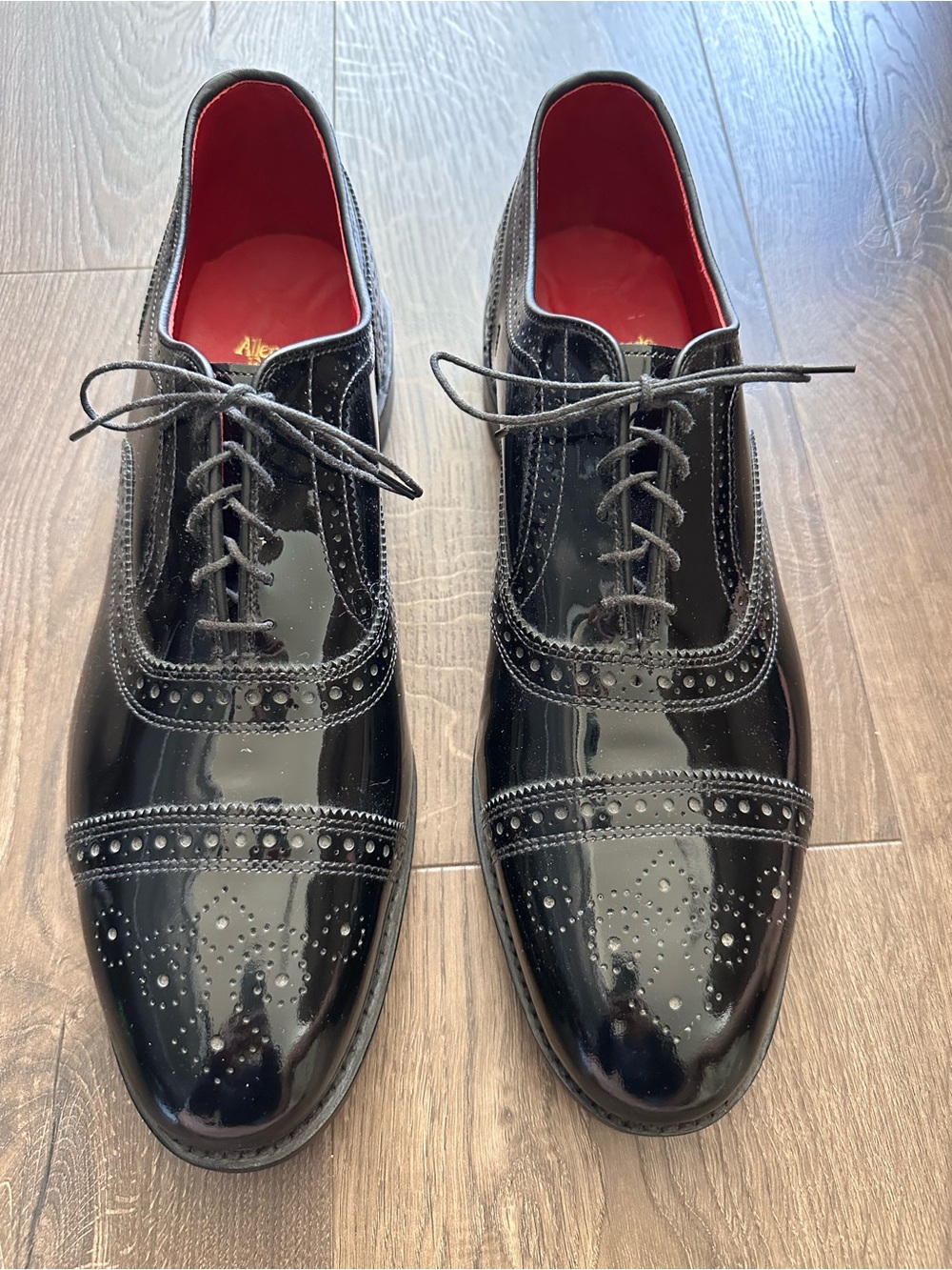 NWOT RARE - Limited Edition Allen Edmonds Strand Black “Patent Leather” Oxford